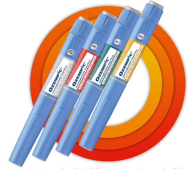 （注射剤）オゼンピック*1（1箱4単位）、1～4週間、0.25mg（約8.5％の体重減少）